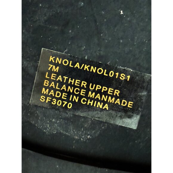 Steve Madden Knola Leather Sandals Black Gold Size 7M - Picture 5 of 6